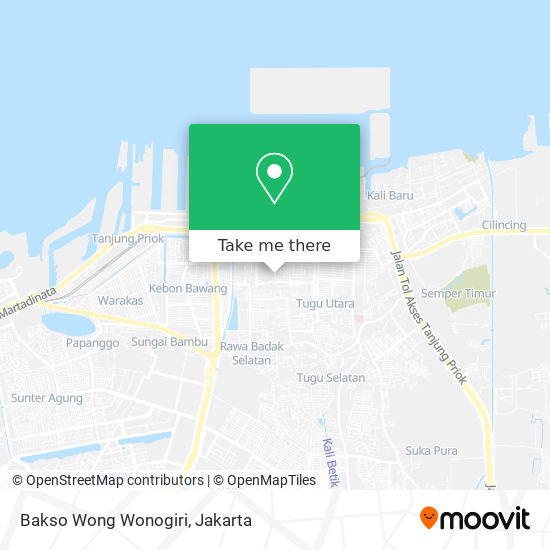 Bakso Wong Wonogiri map