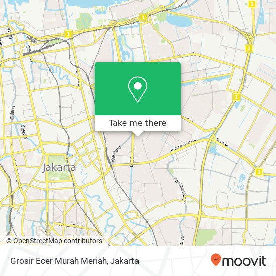 Grosir Ecer Murah Meriah, Jalan Utan Panjang 5 Kemayoran map