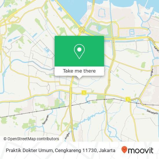 Praktik Dokter Umum, Cengkareng 11730 map