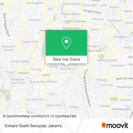 Kintaro Sushi Senopati map