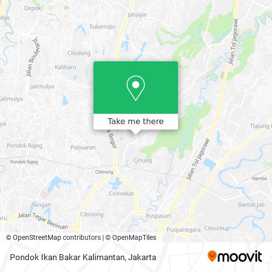 Pondok Ikan Bakar Kalimantan map