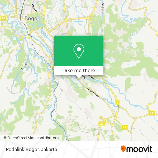 Rodalink Bogor map