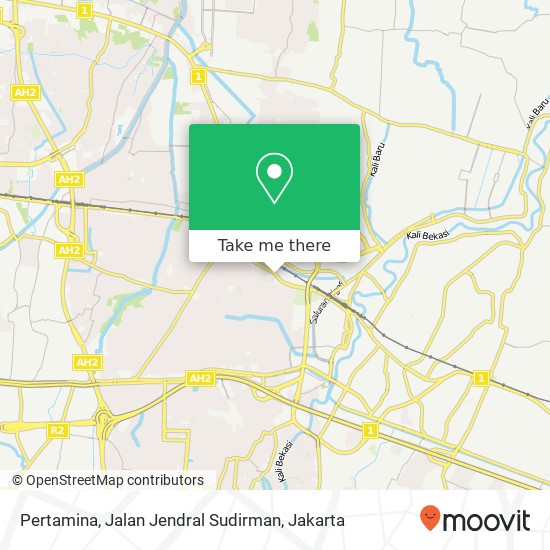 Pertamina, Jalan Jendral Sudirman map