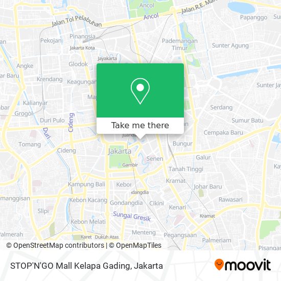 STOP'N'GO Mall Kelapa Gading map