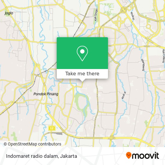 Indomaret radio dalam map
