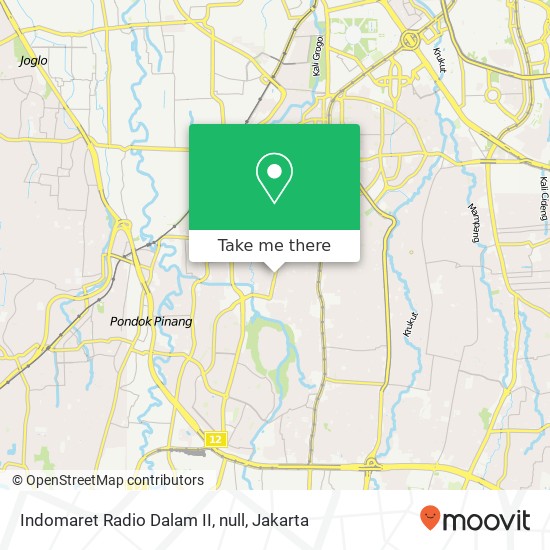 Indomaret Radio Dalam II, null map