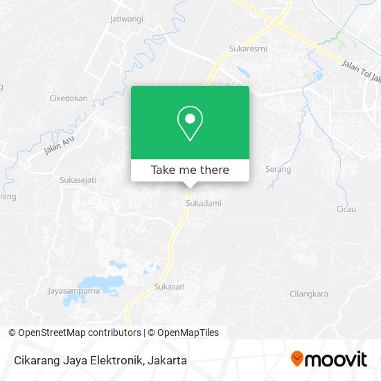 Cikarang Jaya Elektronik map