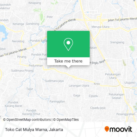 Toko Cat Mulya Warna map