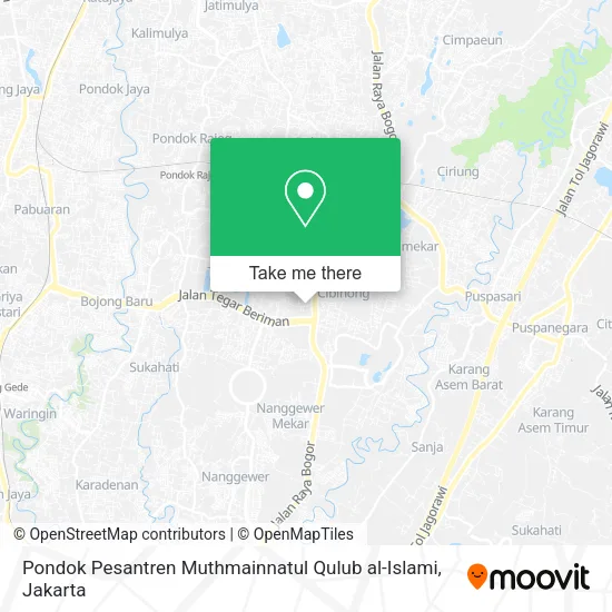 Pondok Pesantren Muthmainnatul Qulub al-Islami map