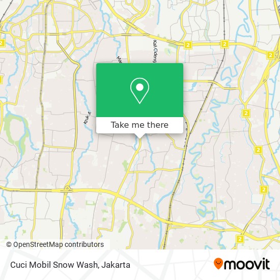 Cuci Mobil Snow Wash map