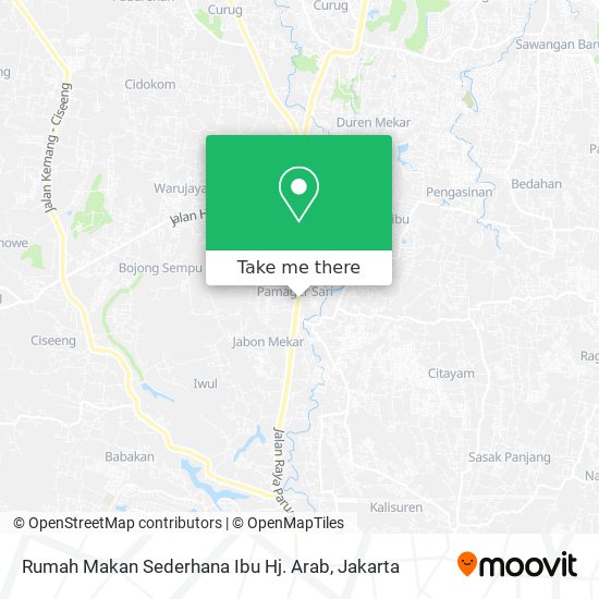 Rumah Makan Sederhana Ibu Hj. Arab map