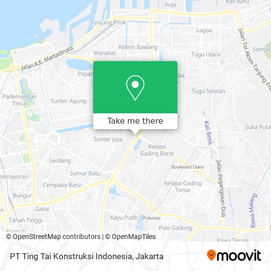 PT Ting Tai Konstruksi Indonesia map