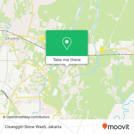 Cisanggiri Snow Wash, Jalan Cisanggiri II D map