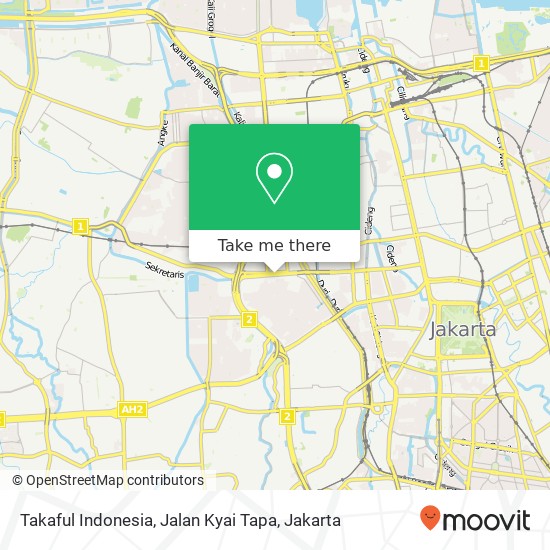 Takaful Indonesia, Jalan Kyai Tapa map