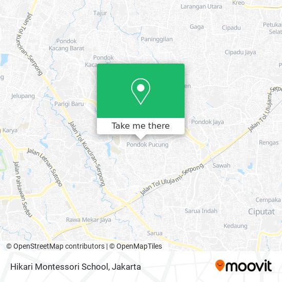 Hikari Montessori School map