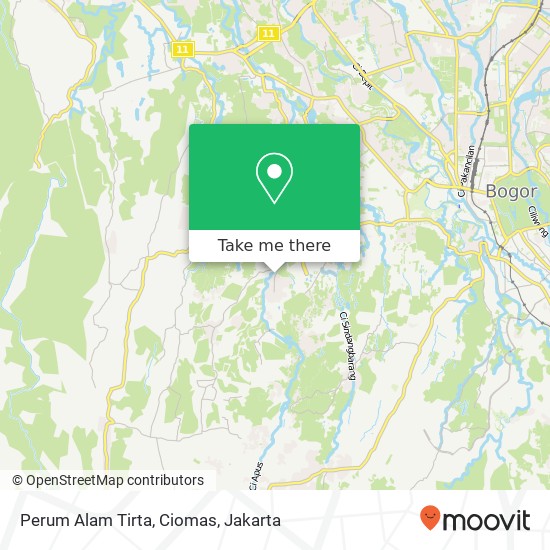 Perum Alam Tirta, Ciomas map