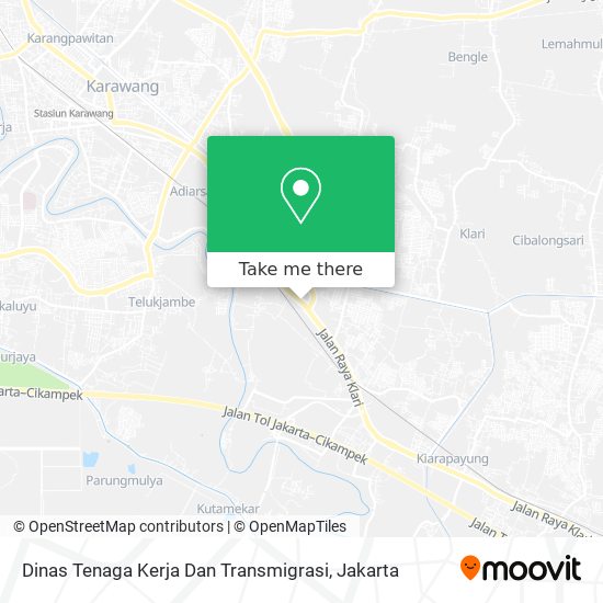 Dinas Tenaga Kerja Dan Transmigrasi map
