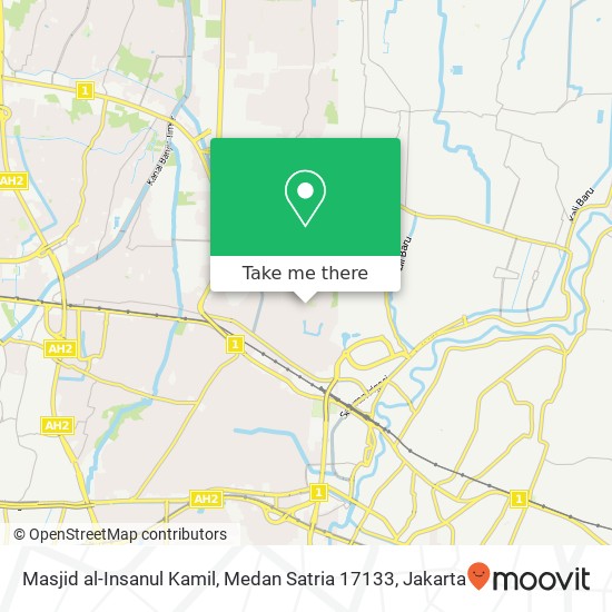 Masjid al-Insanul Kamil, Medan Satria 17133 map