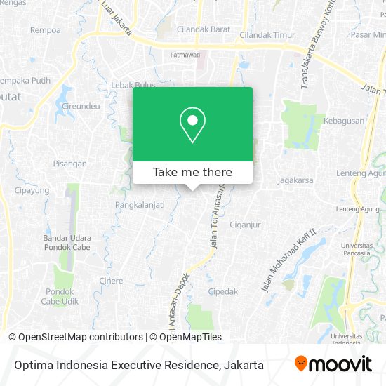 Optima Indonesia Executive Residence map