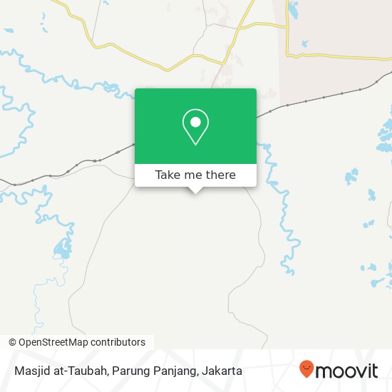 Masjid at-Taubah, Parung Panjang map