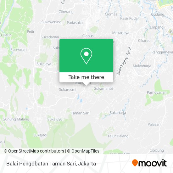 Balai Pengobatan Taman Sari map