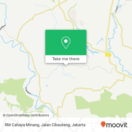 RM Cahaya Minang, Jalan Cibeuteng map
