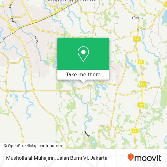 Musholla al-Muhajirin, Jalan Bumi VI map