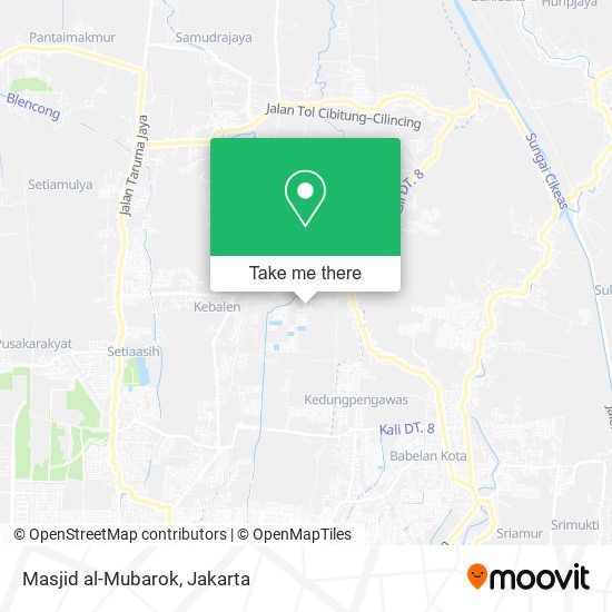 Masjid al-Mubarok, Villa Gading Harapan 3 map