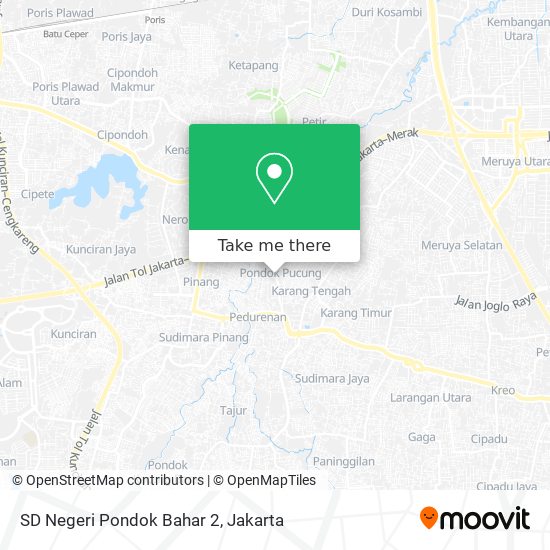 SD Negeri Pondok Bahar 2 map