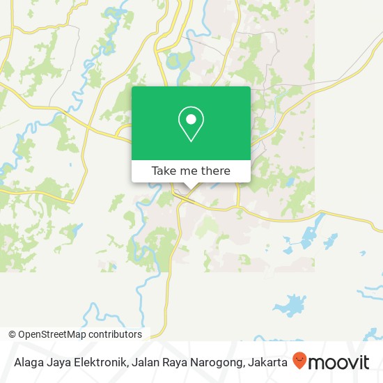 Alaga Jaya Elektronik, Jalan Raya Narogong map