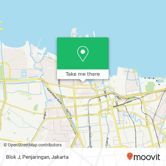 Blok J, Penjaringan map