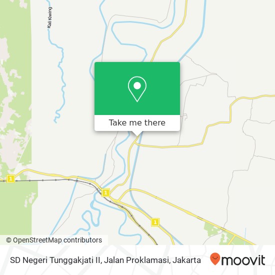 SD Negeri Tunggakjati II, Jalan Proklamasi map