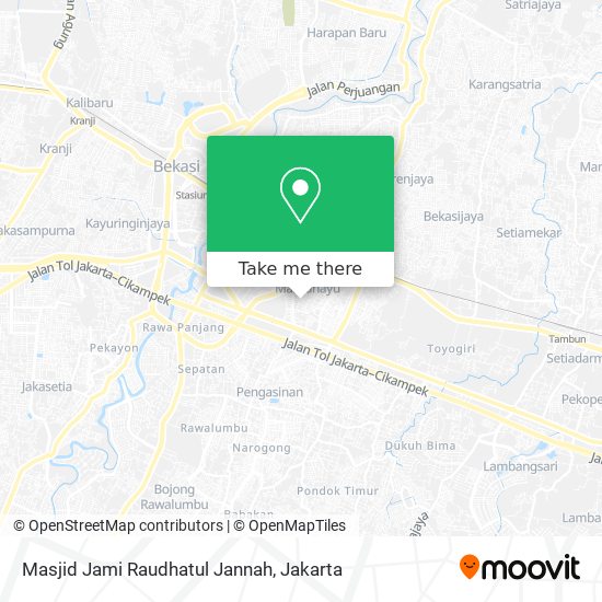 Masjid Jami Raudhatul Jannah map