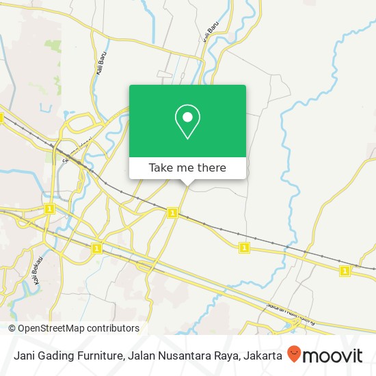 Jani Gading Furniture, Jalan Nusantara Raya map