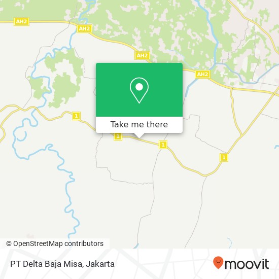 PT Delta Baja Misa, Jalan Raya Serang map