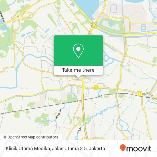 Klinik Utama Medika, Jalan Utama 3 5 map