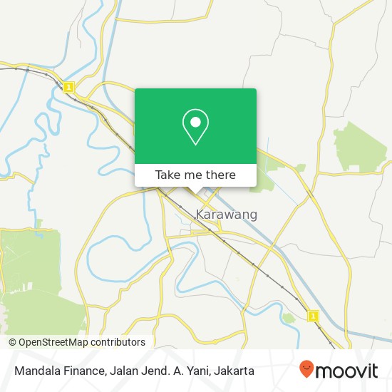 Mandala Finance, Jalan Jend. A. Yani map