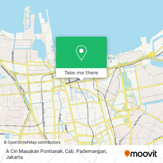 A Cin Masakan Pontianak, Cab. Pademangan map