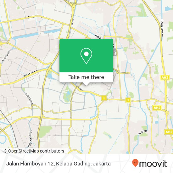 Jalan Flamboyan 12, Kelapa Gading map