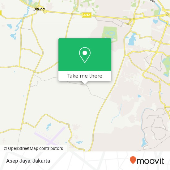 Asep Jaya, Jalan Raya Diklat Pemda Kelapa Dua map
