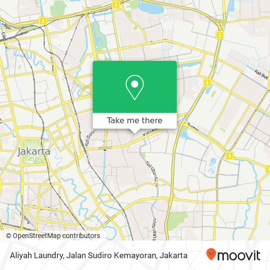 Aliyah Laundry, Jalan Sudiro Kemayoran map