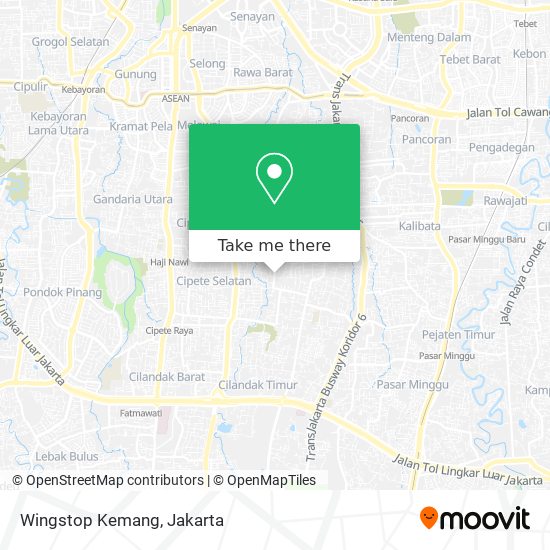 Wingstop Kemang map