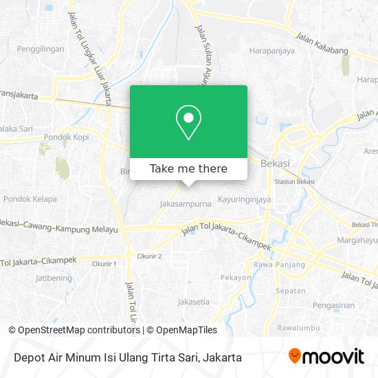 Depot Air Minum Isi Ulang Tirta Sari map