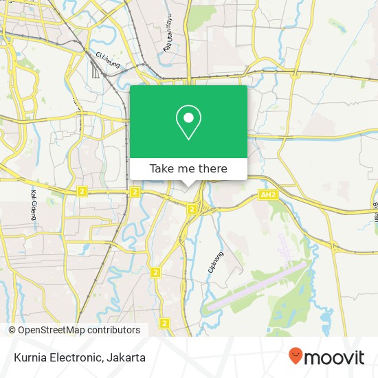 Kurnia Electronic, Jalan Cawang Baru Tengah Jatinegara map