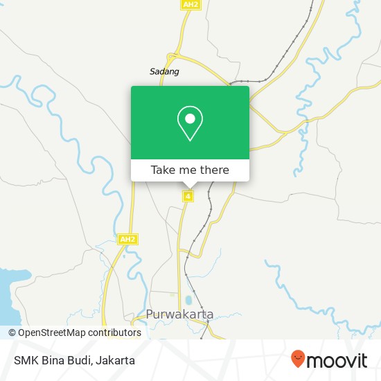 SMK Bina Budi, Jalan Veteran map