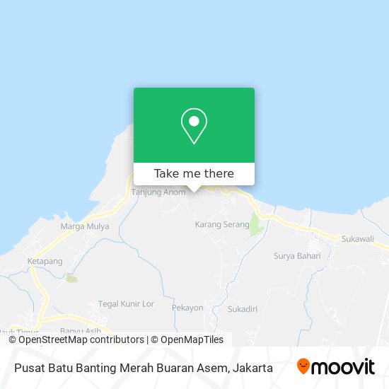 Pusat Batu Banting Merah Buaran Asem map