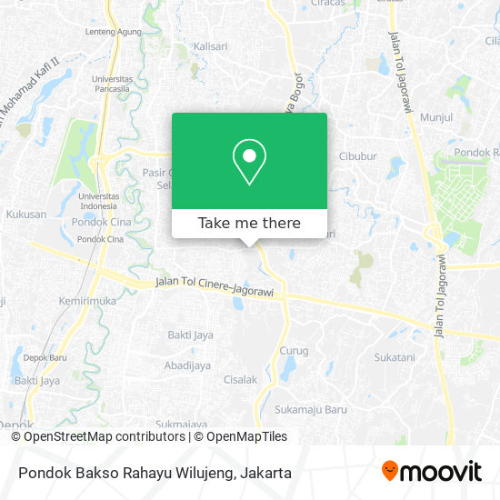 Pondok Bakso Rahayu Wilujeng map