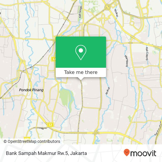 Bank Sampah Makmur Rw.5, Jalan Sawo Kebayoran Baru map