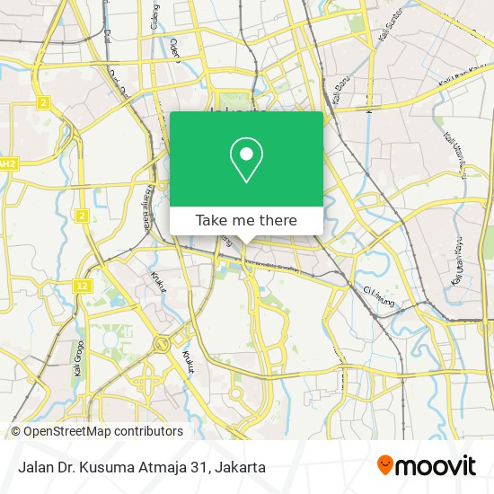 Jalan Dr. Kusuma Atmaja 31 map