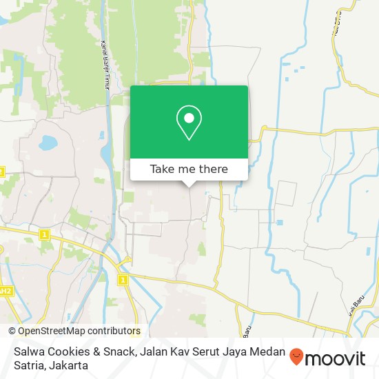 Salwa Cookies & Snack, Jalan Kav Serut Jaya Medan Satria map